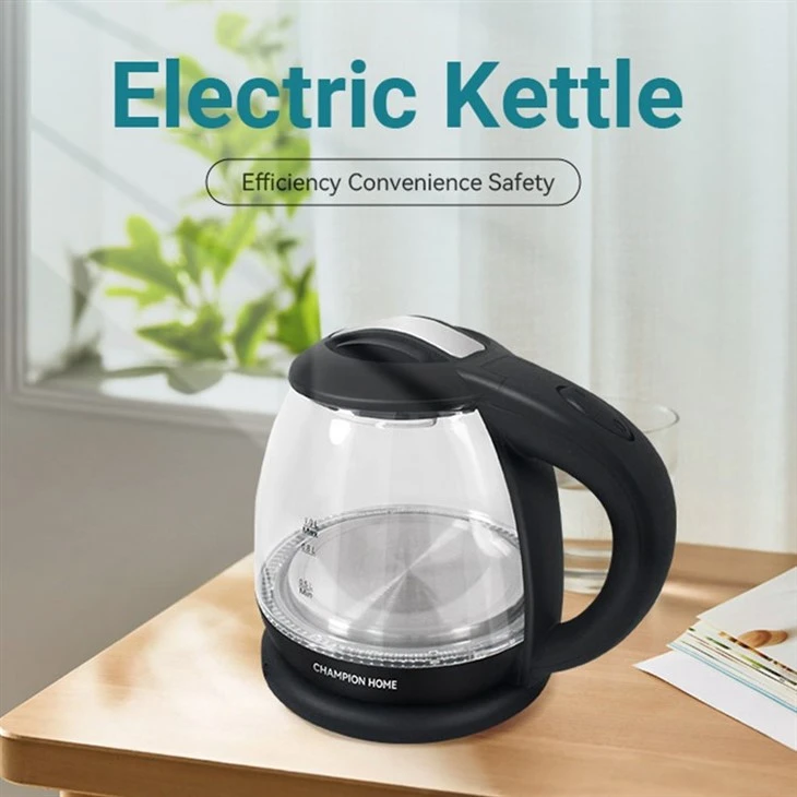 Mini 1.0L Glass Electric Kettle